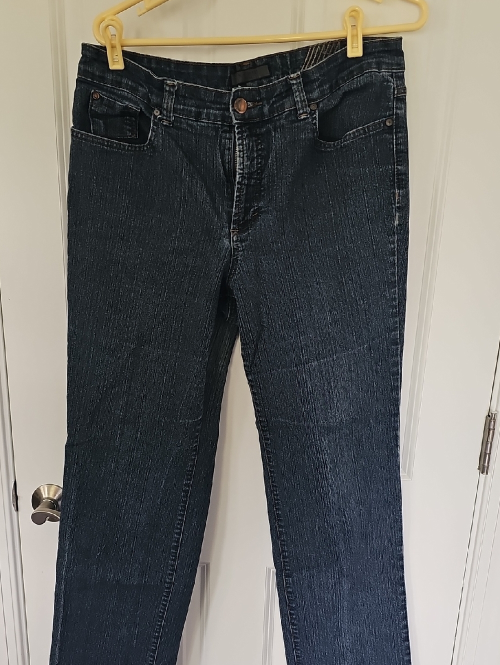 Nine West Straight Leg Jeans in Dark Blue Wash